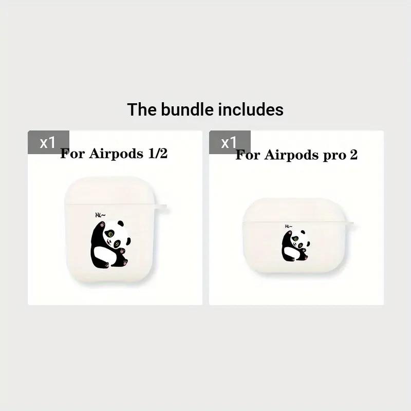 Fluorescent Panda Pattern Applies To AirPods 1/1st Generation Protective Case Apple Pro/1 Wireless Bluetooth Headset