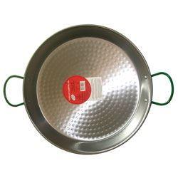 Plat à paella - VAELLO - 0138 - Acier poli - Diamètre 38 cm - Hauteur 4 cm