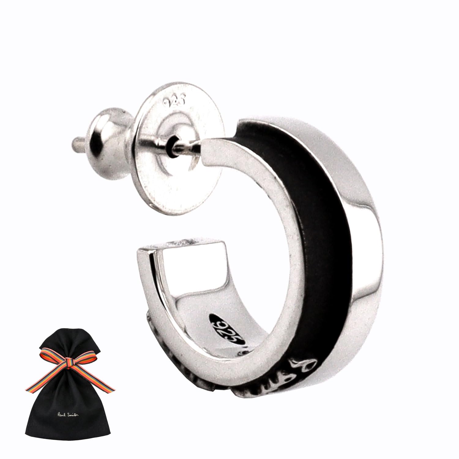 

Paul Smith One Single Bicolor 21 Genuine Storage Bag Care Cloth Shop Bag Included 240905 270 [Paul Smith] [Набор товаров] Серьги, Ухо, Серьги, Логотип,