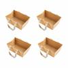 4/8/12/16PCS Kraft Cardboard DIY Gift Basket Waterproof Kraft Paper Handbasket  Party Supplies