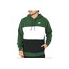 Nike Club+ Color Block Hooded Fleece Jacket Men Fir Green White FB7416-323