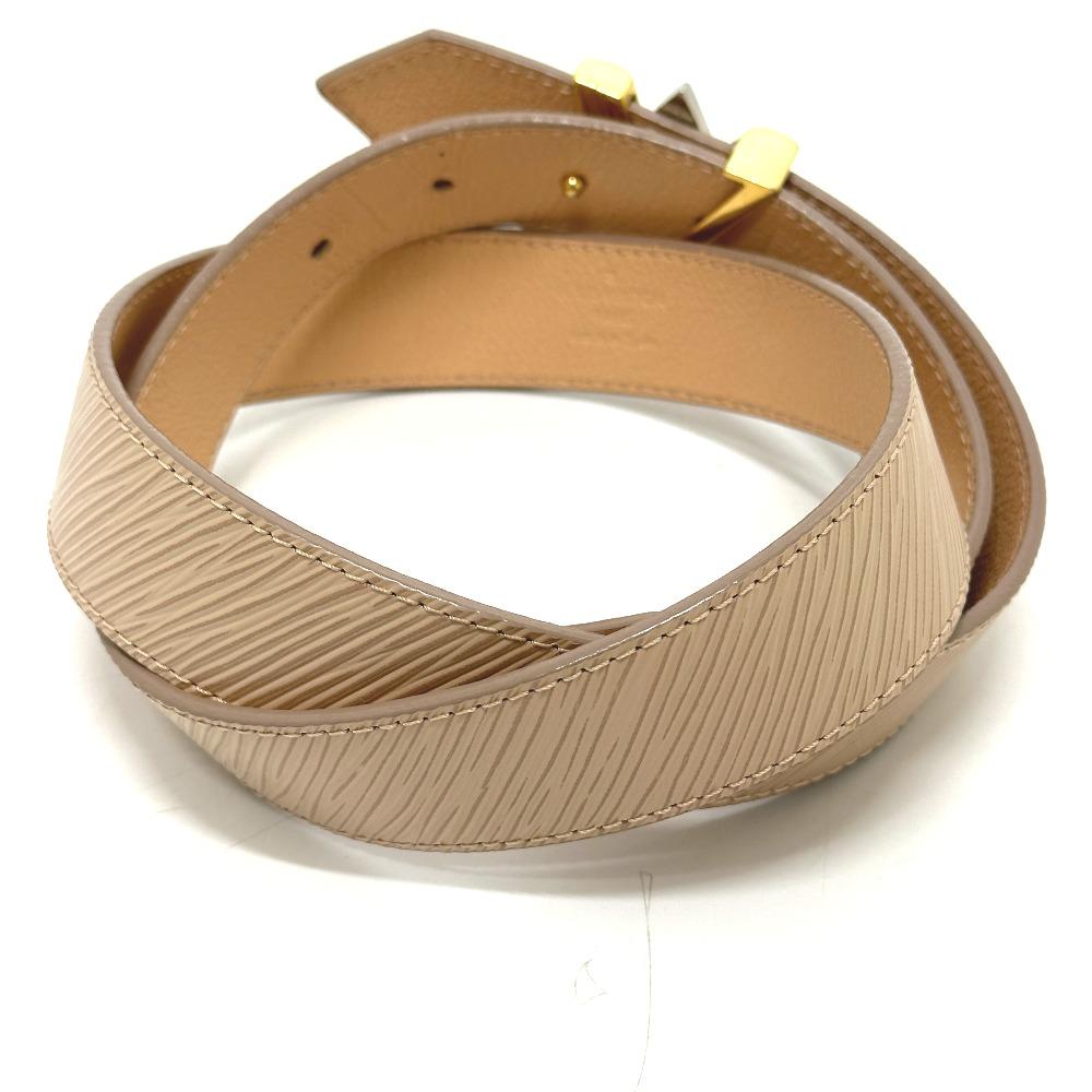 Louis Vuitton M9362 Ceinture Twist LV Buckle Slim Belt Epi Leather Beige