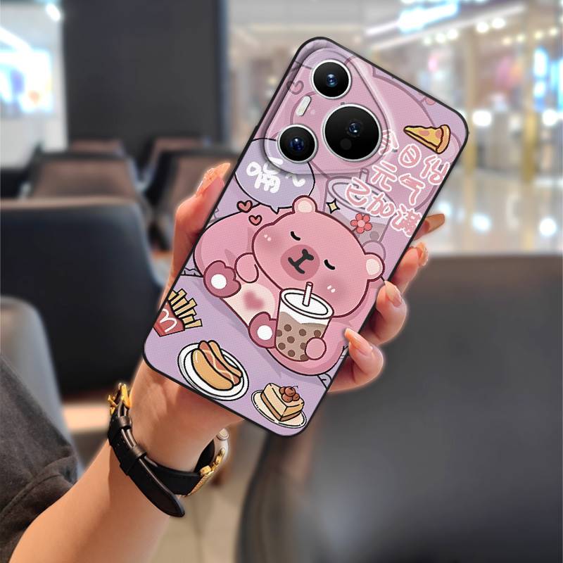 Full wrap Protective Phone Case For Huawei P70 Pro/Pura 70 Pro+ Back Cover TPU Waterproof Cartoon Couple Phone Pouch