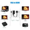 Vga To Hdmi Converter Cable Copper Core For Hdtv Monitor Pc Gaming Home Theater Setup