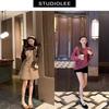 Shoes ballet style one-word belt inner height increase fluffy flat bottom Mary Jane single shoes