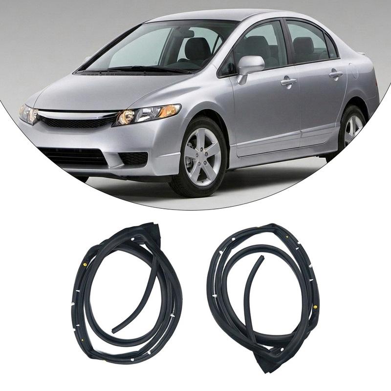 Door Weatherstrip Seal Replacement for Honda Civic Sedan 2006 2011 OEM Part Numbers 72310-SNE-A01 and 72350-SNE-A01