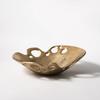 Creative Golden Tray Resin Bowl Special-shaped Irregular Tray Ornaments Desktop Storage Fruit Bowl Trays Decorative Jewelry Dish