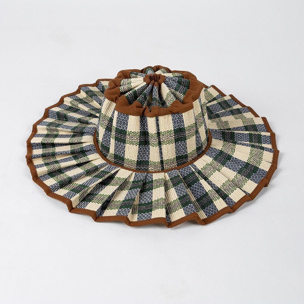 S/M/L/XL Spring Summer Casual Plaid Wide Brim Sun Hats for Women Men Outdoor Sunshade Hat Foldable Straw Hat  Sombrero Hombre