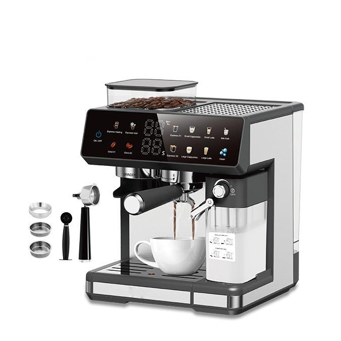 20 Bar Coffee Machine Fully Automatic Steam High-pressure Espresso Machine with Ground Brewing Espresso Machine