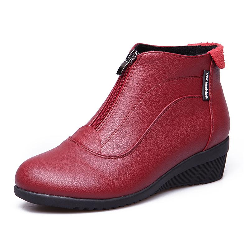 Winter Boots Women Snow Boots Wedge Heels Winter Shoes Women Warm Fur Casual Shoes