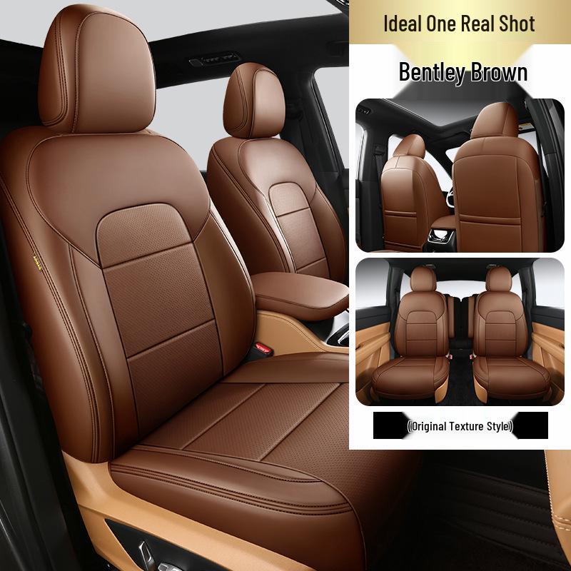 Nappa Leather Full-Cover Car Seat Cushion - Custom Fit for One Special Car, All-Season Use