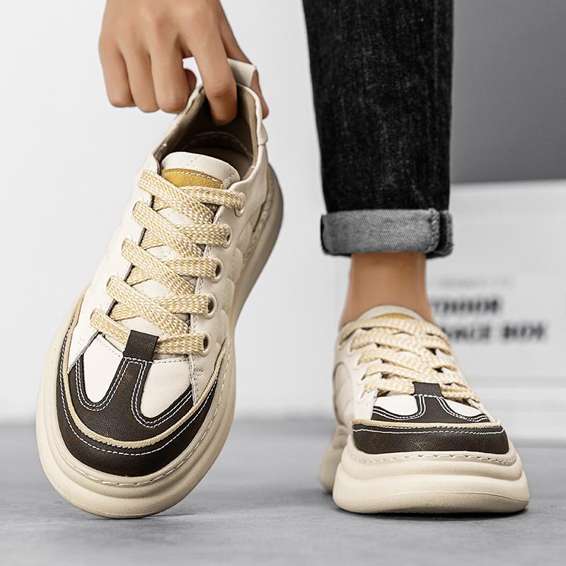 Fashion High Quality Men's Fashionable and Comfortable Lace Up Casual Board Shoe Brand New Autumn Men's Outdoor Thick Soled Sports Shoes