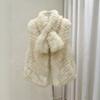 Autumn and winter new two wear fox hair encrypted strips short vest vest young fashion fur coat women