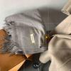 Scarf Girls Winter Solid Color Scarf Long Scarf Shawl Dual-Purpose Couple Men