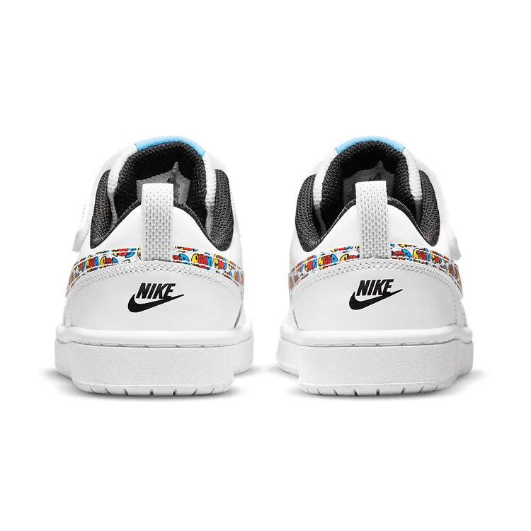 Детские кроссовки Nike Court Borough Low 2 SE PS Happy Hoops Белый Черный — фото 5