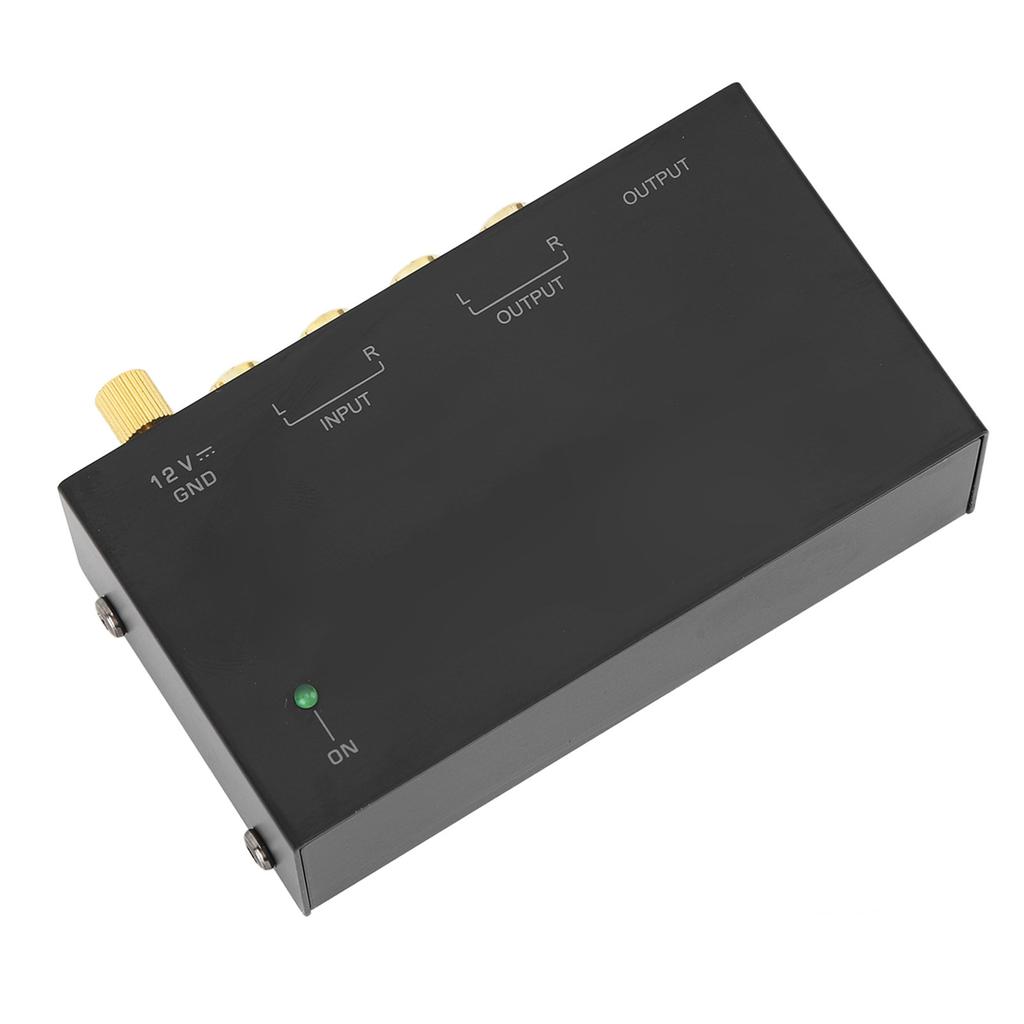 Phono-Vorverstärker AC Metall 100–240V Schallplattenspieler Vorverstärker für Plattenspieler Vinyl-Schallplattenspieler