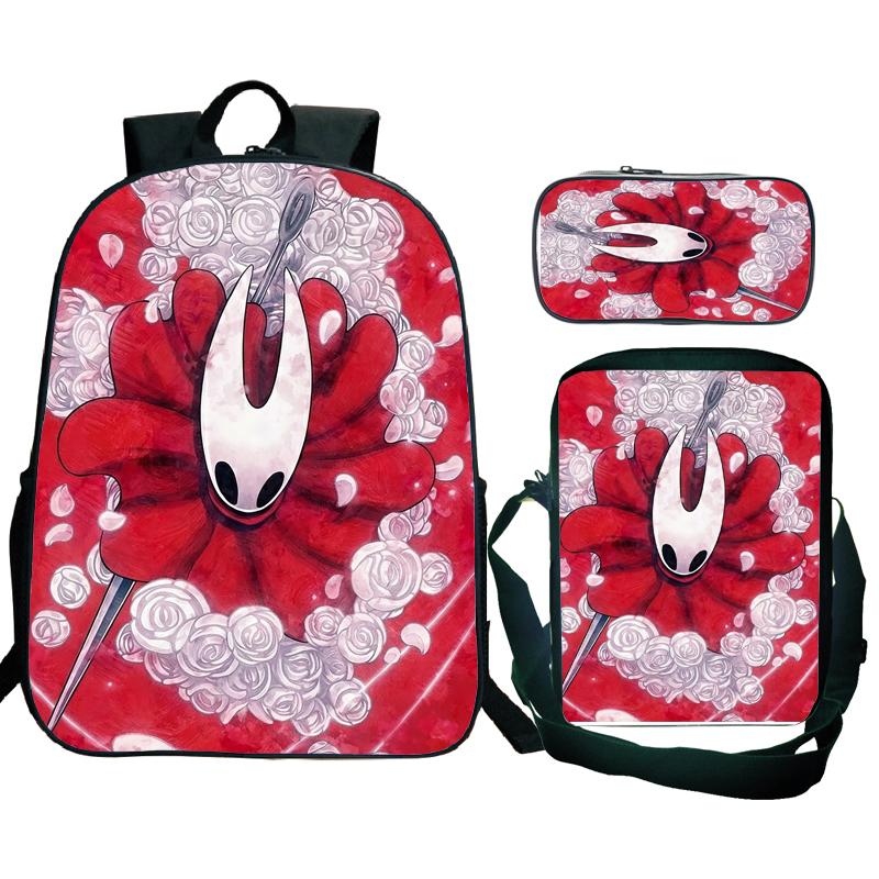Hollow Knight 2 Silksong Backpack Teenagers Hornet Fridge Magnet Rucksack Shoulder Bag Pencil Case School Backpacks