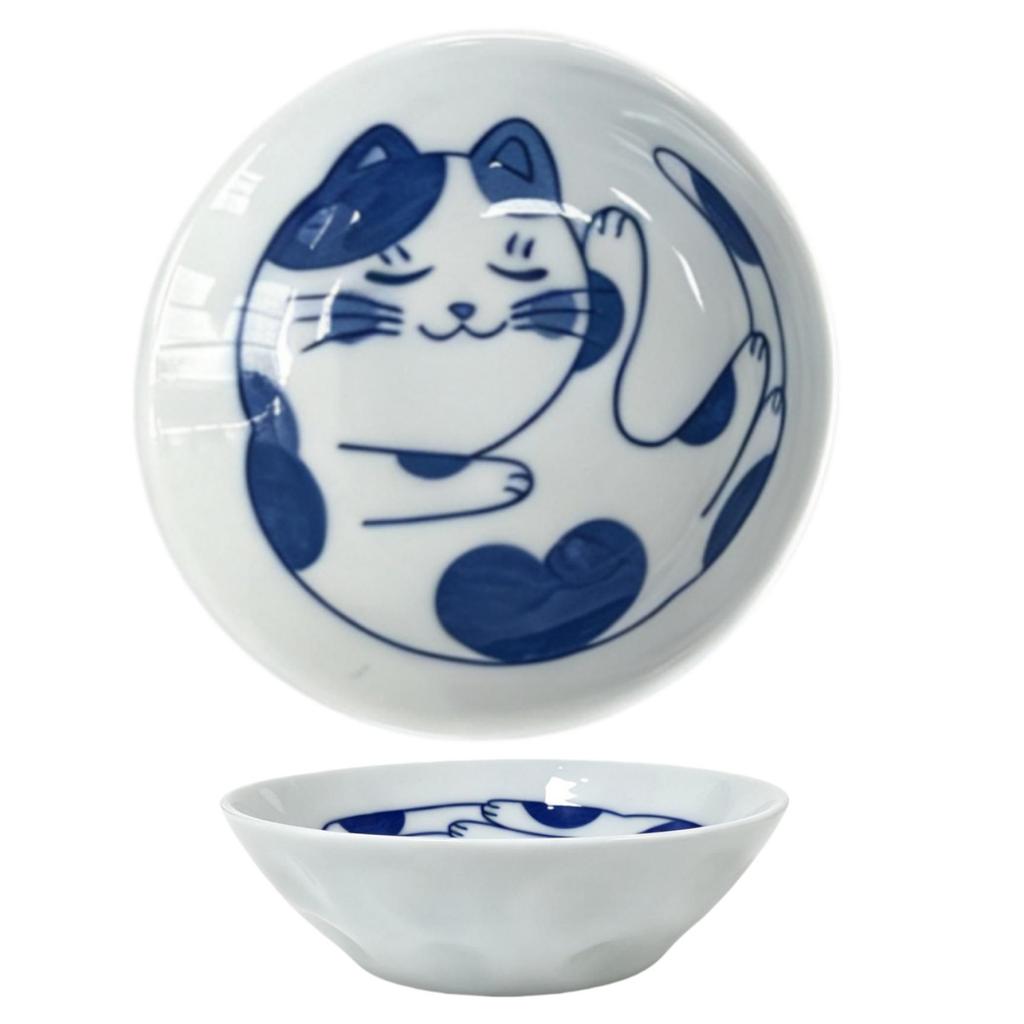 Cartoon Cat Ceramic Snack Dish - Cute Vinegar & Seasoning Plate for Home