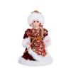 30cm Rote & Goldene Snegurochka Weihnachtsfigur