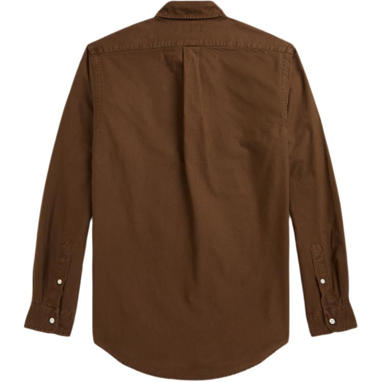 Polo Ralph Lauren Logo Embroidered Polo Shirt Men Shirts Brown MNPOWOV16823991200