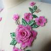 3D Flower Embroidery Flower Applique Blue Purple 12cm x 28cm Rose Flower Patch Embroidery Patches Crafts Clothing Accessories