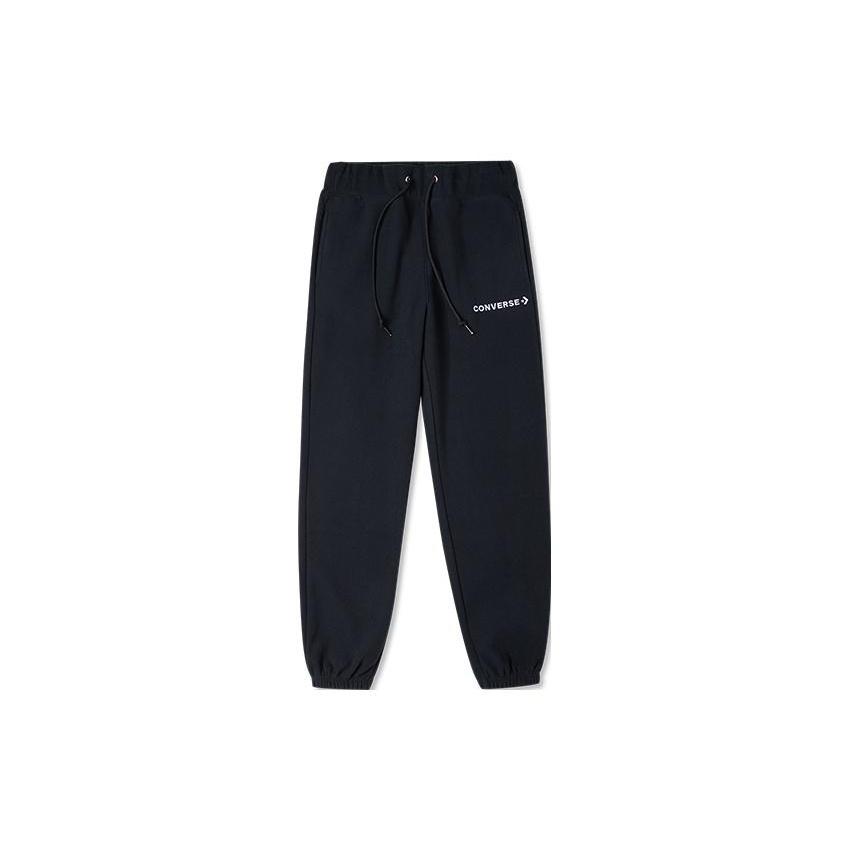 (WMNS) Converse Chevron Logo Drawstring Fleece Sweatpants Asia Sizing  Black  Women s 10024285-A03 M