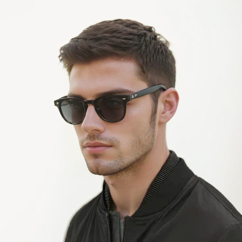 European and American Style Men’s Short Black Synthetic Wig Natural Look Fluffy Rose Net Hairpiece