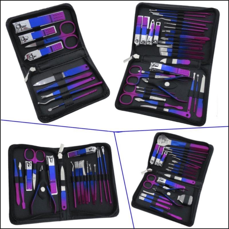 Manicure Set Nail Clippers Pedicure Kit 9/18/22/30 Stainless Steel Manicure Kit,Professional Grooming Set,Nail Care Tool