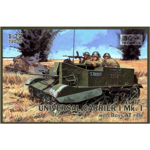 IBG 1/72 British Universal Carrier Boys Anti-Tank Rifle Mounted Plastic Model Kit PB72026