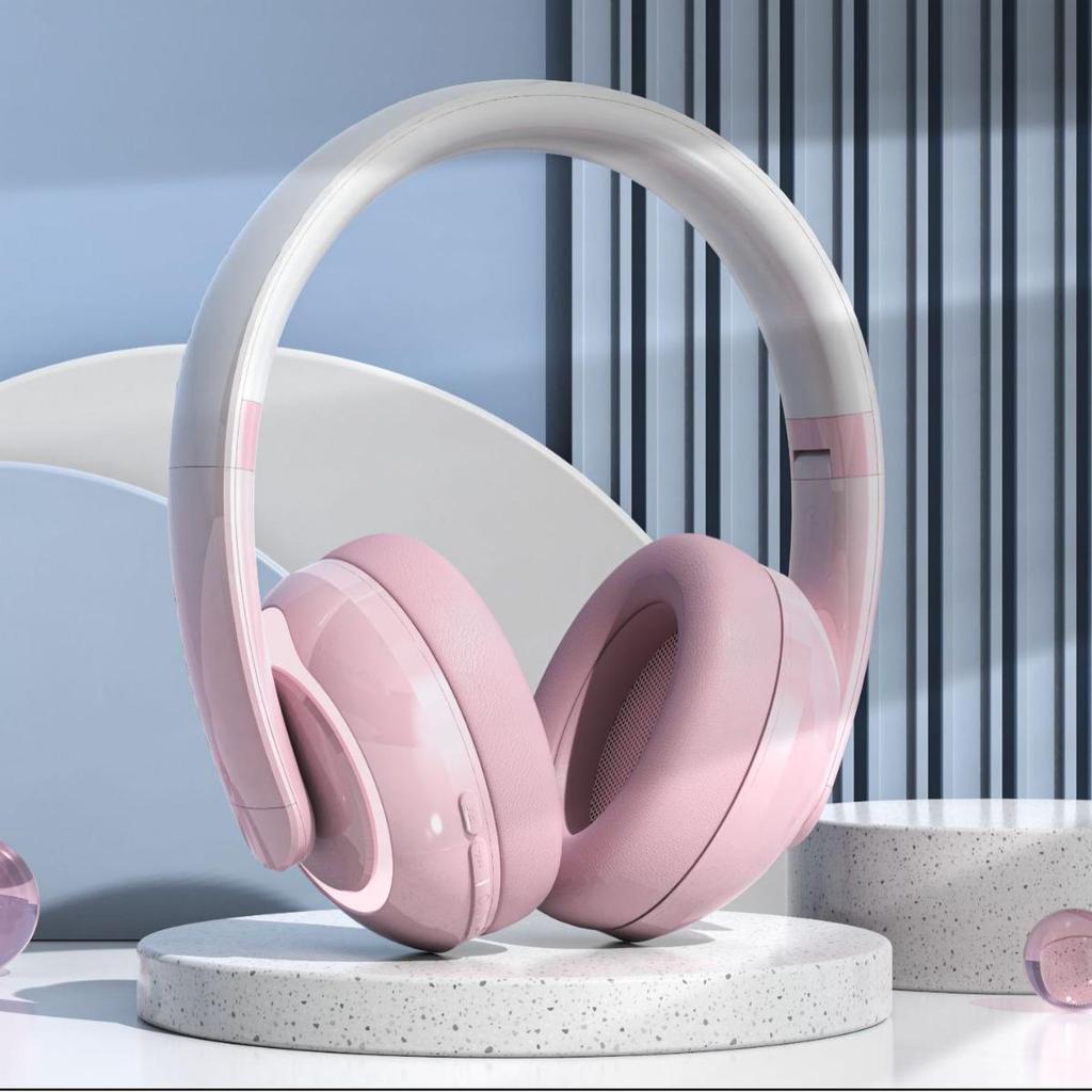 KE-27 Over-Ear Bluetooth 5.3 Headphones: Low Latency, Dopamine Color, Rubber Full-Coverage Ear Cups