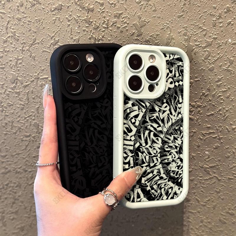 Dark Totem Pattern Silicone Phone Case for Samsung Galaxy S25 Ultra S24 FE S23 Plus S22 S21 S20 A15 A35 A54 A55 5G Soft Cover