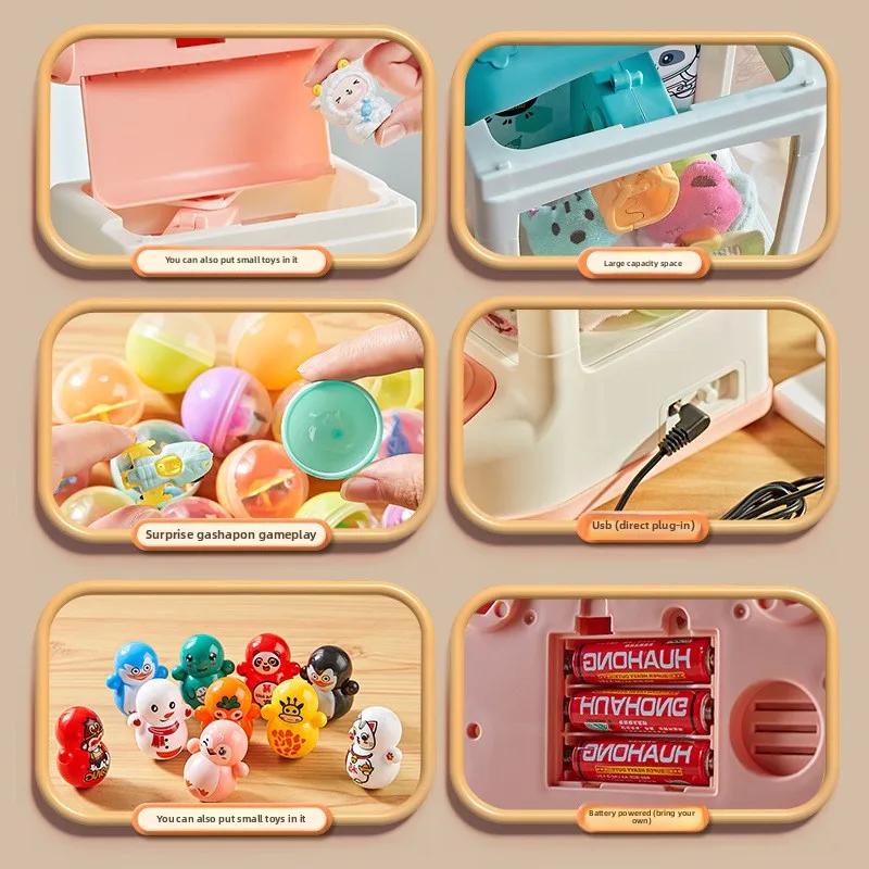 Unicorn Claw Machine Doll Machine Kids Operated Play Game Mini Claw Catch Toy Crane Machines Egg Doll For Gift Toy Claw Machine