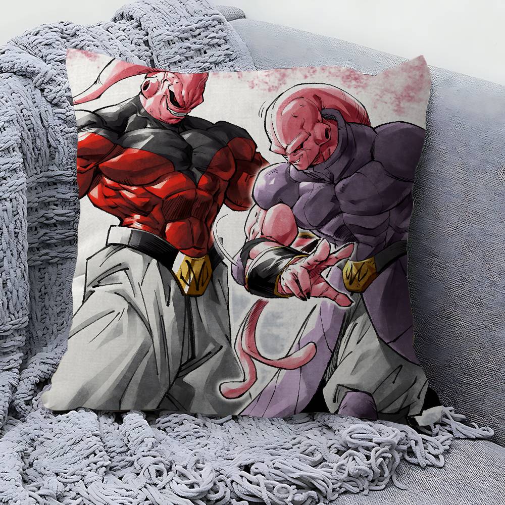 Amine M-Majin B-Buu Cushion Cover Car Throw Pillow Case For Sofa Car Christmas Gift 40x40cm 45x45cm