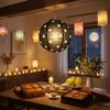 Vintage Folding Lantern Rustic Chinese Lantern Portable Lantern Ball  Wedding