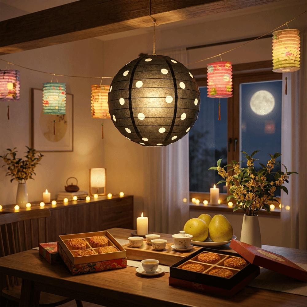 Vintage Folding Lantern Rustic Chinese Lantern Portable Lantern Ball  Wedding