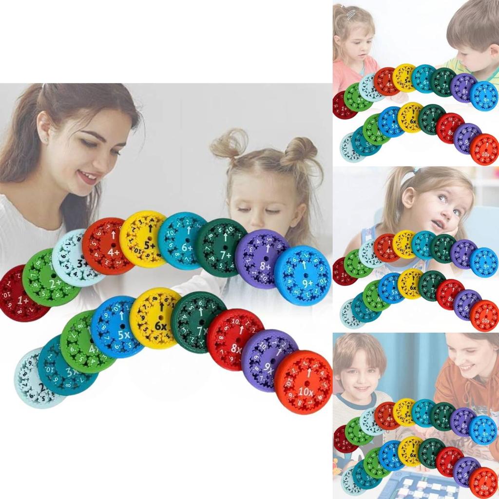 Innovative Math Fact Fidget Spinners Colorful Educational Arithmetic Learning Toys