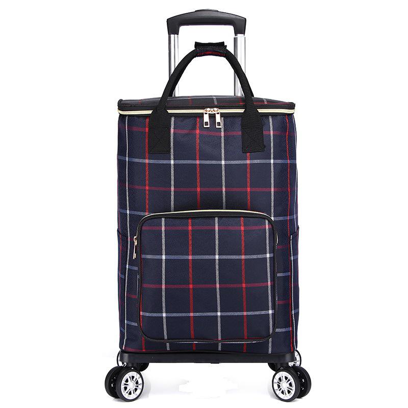 Folding Portable Shopping Cart with Stair-Climbing