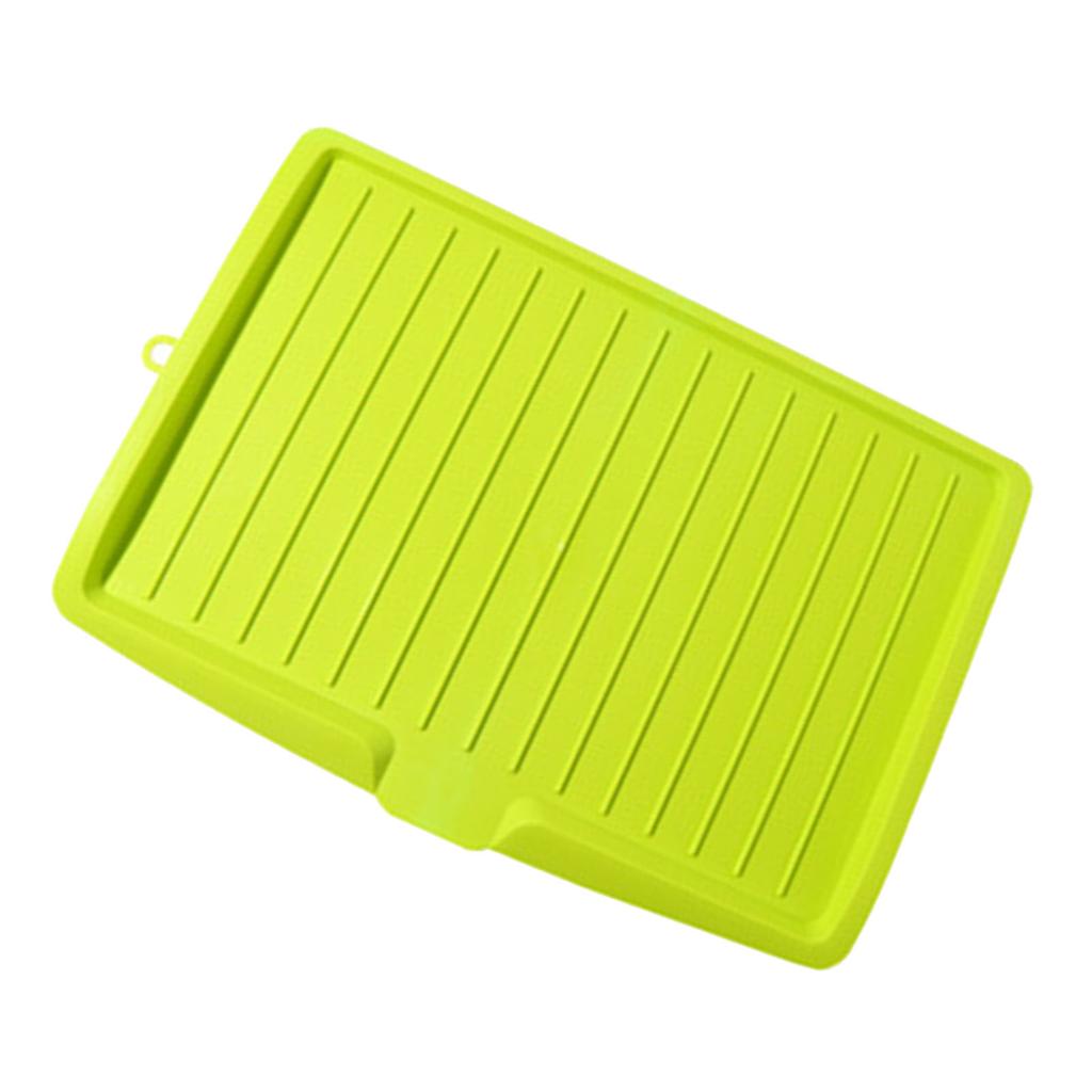 Plastic Dish Drainer Board Multipurpose Rectangular Design Space Saving Kitchen Draining Board Tray for Cutlery Fruits and Vegetables