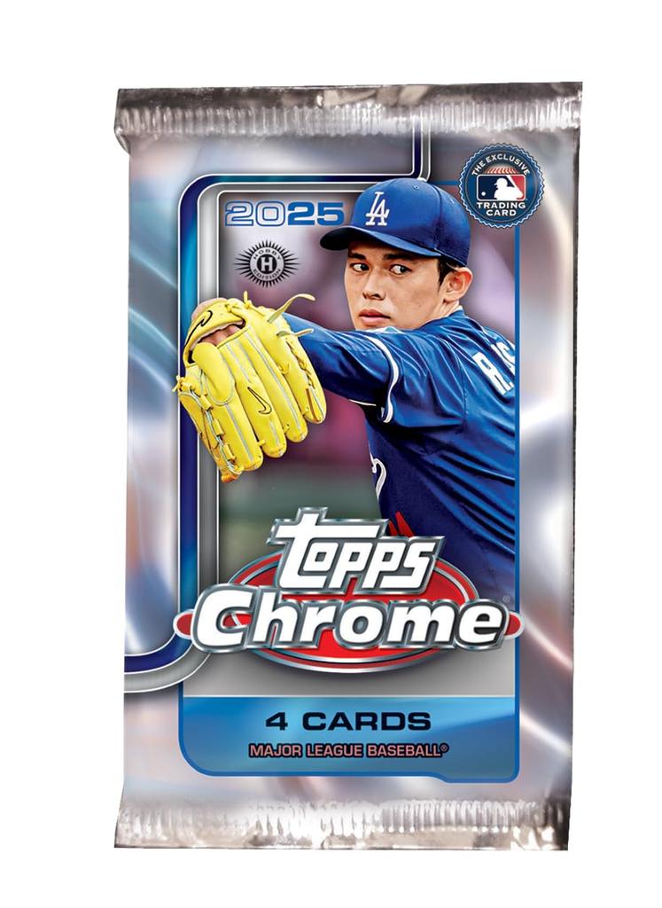 2025 Topps Chrome Baseball Hobby 1 Pack -