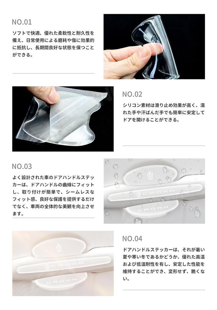 SUVVNE Door Handle Protector, For New Crown 35 Series, Door Knob Cover, CROWN 35