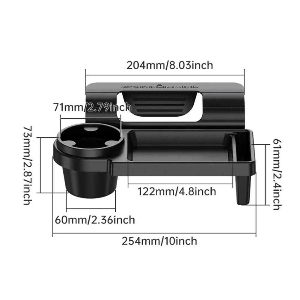 Multifunctional Car Organizer Box Side Door Window Storage Pocket Hanging Storage Rack with Cup HolderAuto Interior Accessories