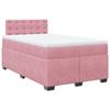 Maison Exclusive - Sommier à lattes de lit avec matelas Rose 120x200 cm Velours