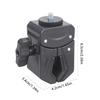Adattatore Universale per Treppiede Foro Filettato da 1/4 di Pollice per Fotocamere Sportive con Morsetto Regolabile da 15 mm a 45 mm