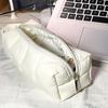 Cream Pencil Case Ins Solid Color Simple High Beauty Girl Heart Large Capacity Student Stationery Storage