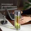 Antibacterial Borosilicate Glass Tea Cup with Titanium Infuser