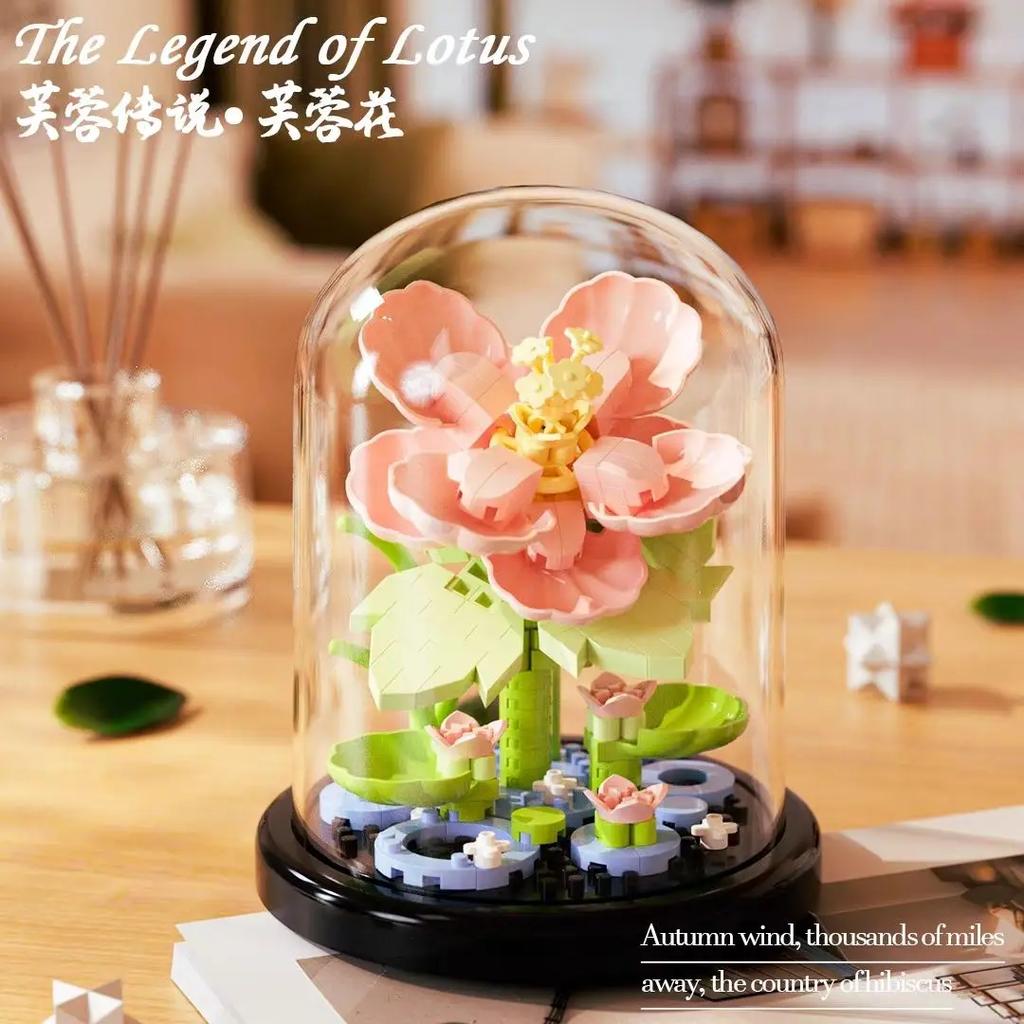 Diy Micro Blume Bausteine ​​Mini Ziegel Partikel Ewige Leben Blumen Hause Dekoration Montage Puzzle Spielzeug Kinder Geschenk