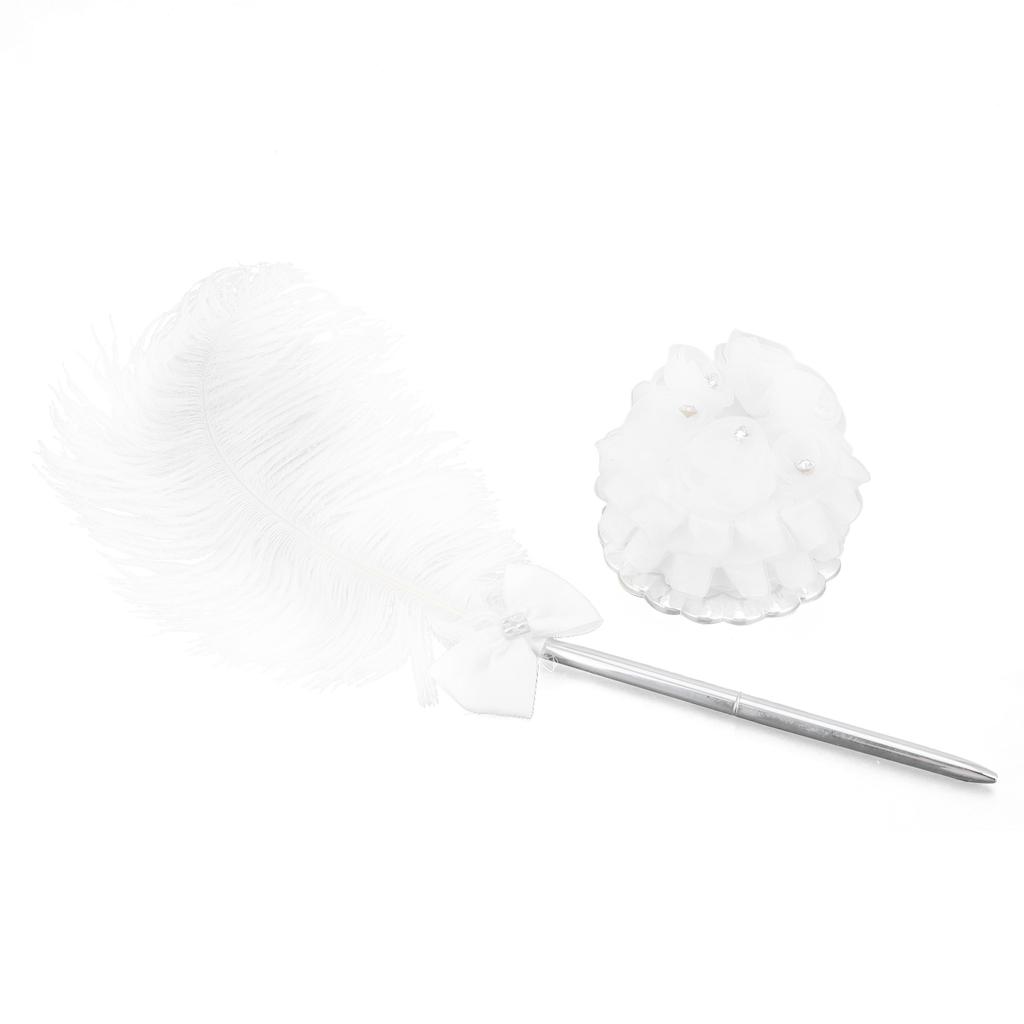 Hochzeit Feder Signierstift mit Halter für Hochzeit Meeting Büro Geschenk Veranstaltungen Zuhause