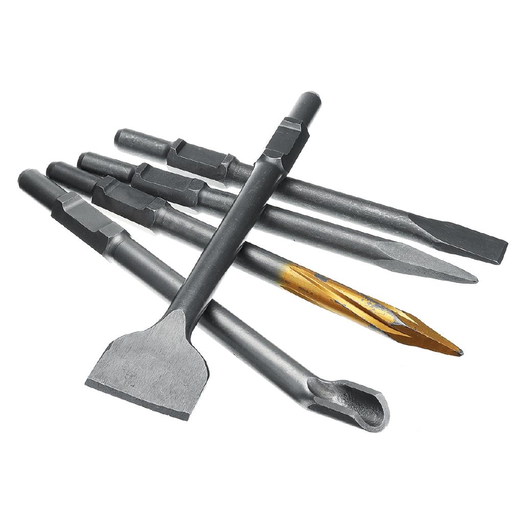95/65 Thread/U-type/75mm Flat/ordinary Flat/sharp-chisel Drill Chisel Demolition Hammer Concrete Breaker Jackhammer 30*400mm