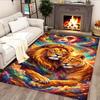 Lion Family In The Forest for Living Room Rug, BedRoom Rug, Study Room Rug, Hallway Decoration, Perfect for Home Decoration or Holiday Gifts