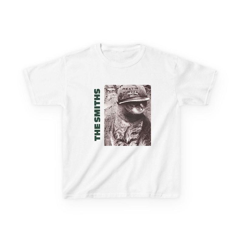 The Smiths Meat is Murder Cat Album Cover Baby Tee | Vintage Band Tee 110